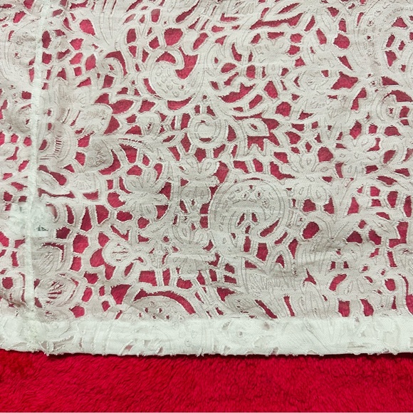 Zara Men's White Lace Button Down Shirt - Picture 8 of 8